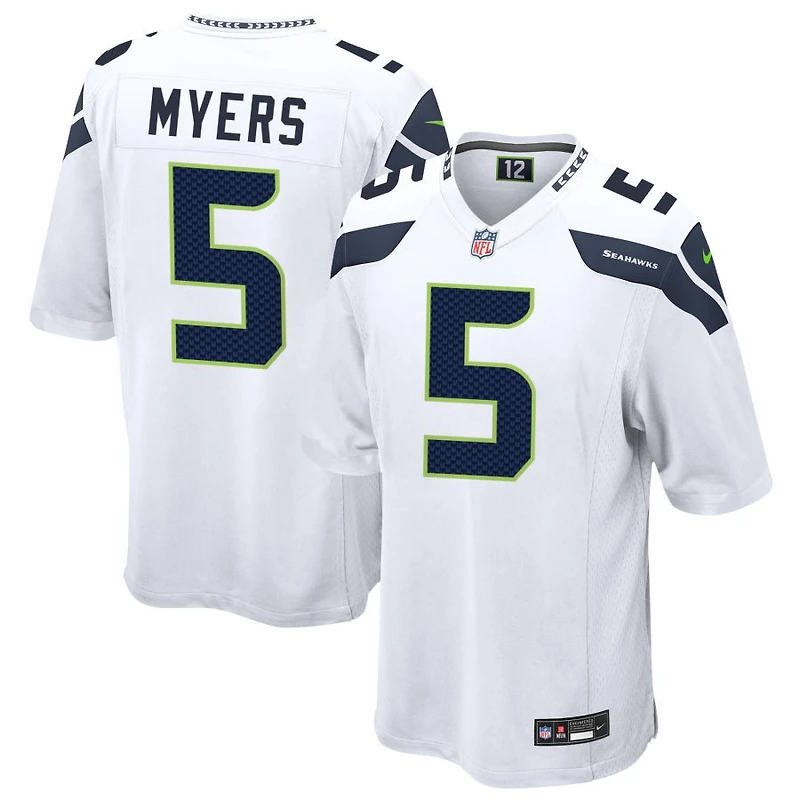 Jason Myers Men's Nike White Seattle Seahawks Custom Game Jersey