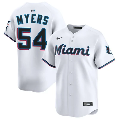 Dane Myers Youth Nike White Miami Marlins Home Custom Limited Jersey