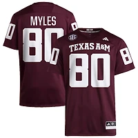 Jerome Myles Men's adidas  Maroon Texas A&M Aggies NIL Pick-A-Player Home Premier Football Jersey