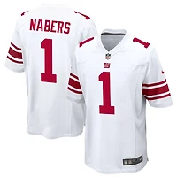 Malik Nabers Men's Nike White New York Giants Custom Game Jersey