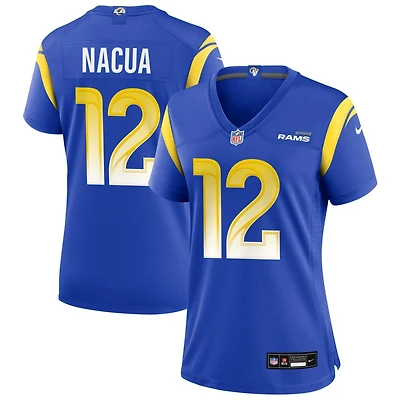 Puka Nacua Women's Nike Los Angeles Rams Royal Custom Game Jersey