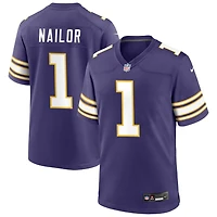 Jalen Nailor Men's Nike Purple Minnesota Vikings Classic Custom Game Jersey