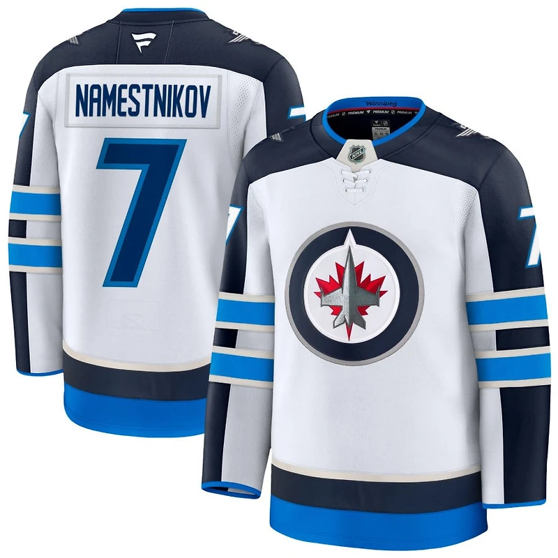 Vladislav Namestnikov Men's Fanatics White Winnipeg Jets Away Premium Custom Jersey