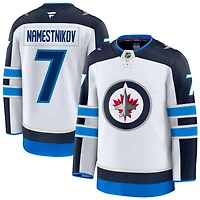 Vladislav Namestnikov Men's Fanatics White Winnipeg Jets Away Premium Custom Jersey