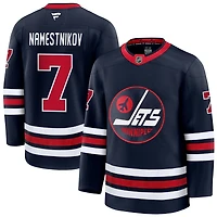 Vladislav Namestnikov Men's Fanatics Navy Winnipeg Jets Alternate Premium Custom Jersey