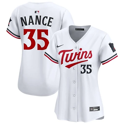 Tommy Nance Women's Nike White Minnesota Twins Home Limited Custom Jersey