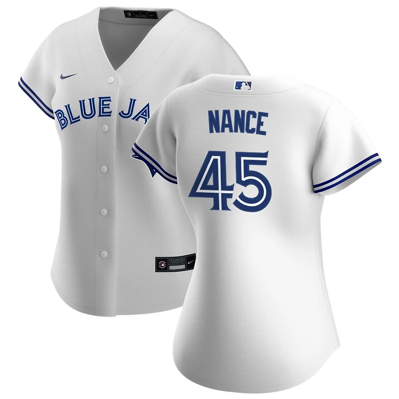 Tommy Nance Women's Nike White Toronto Blue Jays Home Replica Custom Jersey
