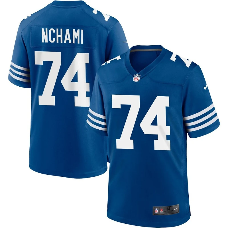 Durell Nchami Men's Nike Royal Indianapolis Colts Alternate Custom Jersey