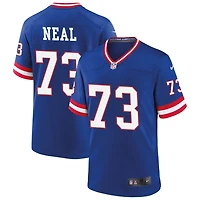 Evan Neal Men's Nike Royal New York Giants Classic Custom Game Jersey