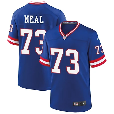 Evan Neal Men's Nike Royal New York Giants Classic Custom Game Jersey