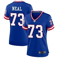 Evan Neal Women's Nike Royal New York Giants Classic Custom Game Jersey