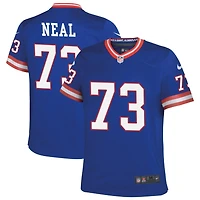Evan Neal Youth Nike Royal New York Giants Classic Custom Game Jersey