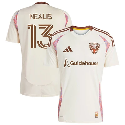 Sean Nealis Men's adidas Natural D.C. United 2025 The Soul Kit Replica Custom Jersey