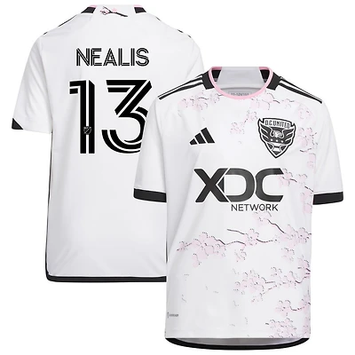 Sean Nealis Youth adidas White D.C. United 2023 The Cherry Blossom Kit Replica Custom Jersey