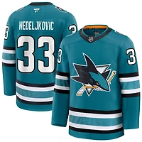 Alex Nedeljkovic Men's Fanatics Teal San Jose Sharks Home Premium Custom Jersey