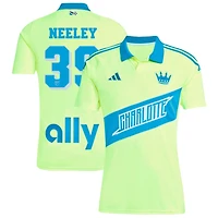 Jack Neeley Men's adidas Yellow Charlotte FC 2025 Third Replica Custom Jersey