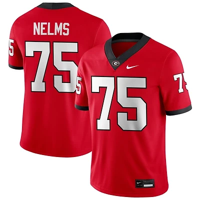 Tate Nelms Men's Nike Red Georgia Bulldogs NIL Pick-A-Player Game Jersey