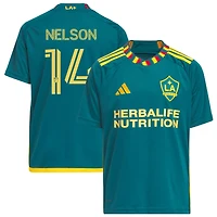 John Nelson Youth adidas Green LA Galaxy 2023 LA Kit Replica Custom Jersey