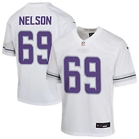 Matt Nelson Youth Nike White Minnesota Vikings Alternate Custom Game Jersey