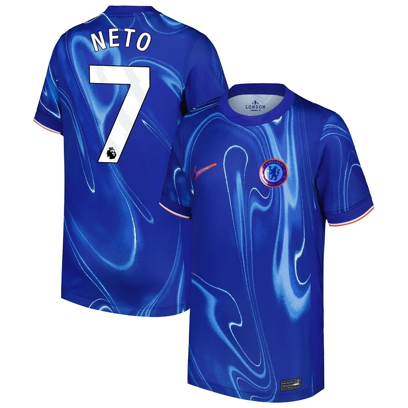 Pedro Neto Youth Nike Blue Chelsea 2024/25 Home Custom Replica Jersey