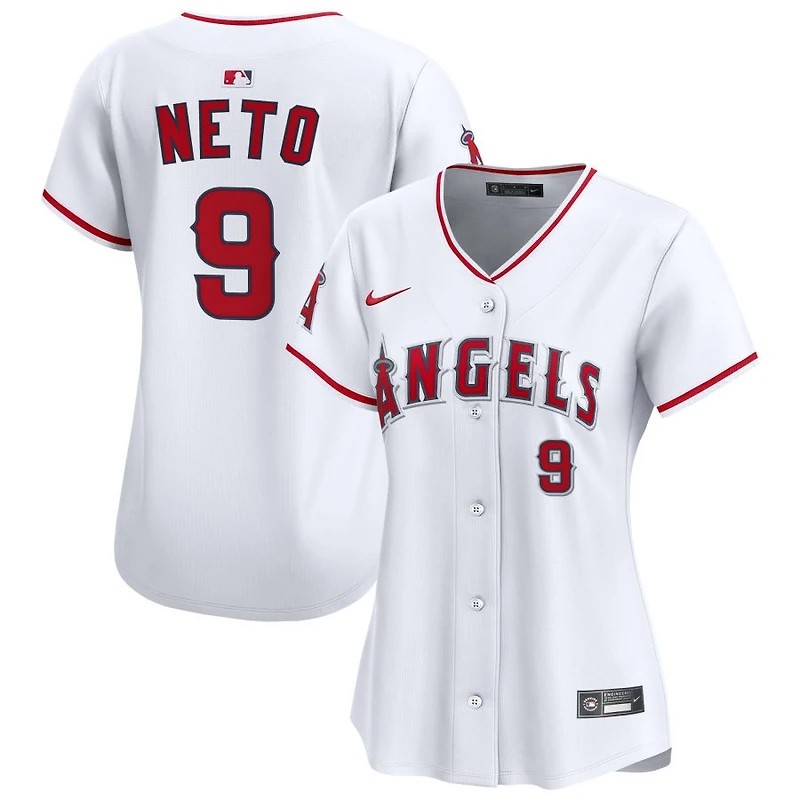 Zach Neto Women's Nike White Los Angeles Angels Home Limited Custom Jersey