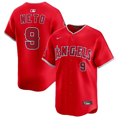 Zach Neto Men's Nike Red Los Angeles Angels Alternate Limited Custom Jersey