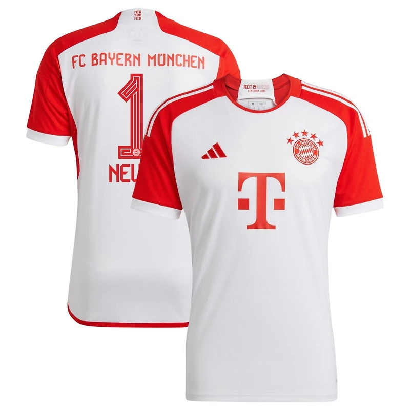 Manuel Neuer Men's adidas White Bayern Munich 2023/24 Home Replica Custom Jersey