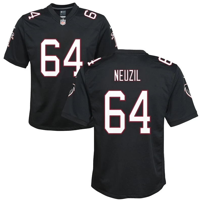 Ryan Neuzil Youth Nike Black Atlanta Falcons Throwback Custom Game Jersey