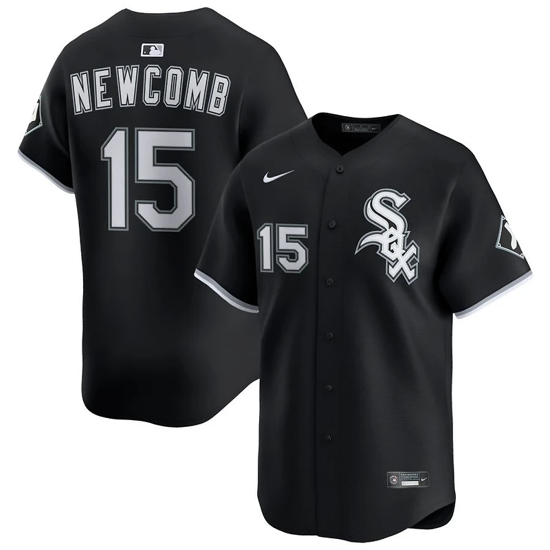 Sean Newcomb Men's Nike Black Chicago White Sox Alternate Limited Custom Jersey