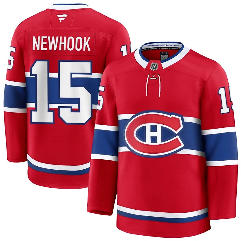 Alex Newhook Men's Fanatics Red Montreal Canadiens Home Premium Custom Jersey
