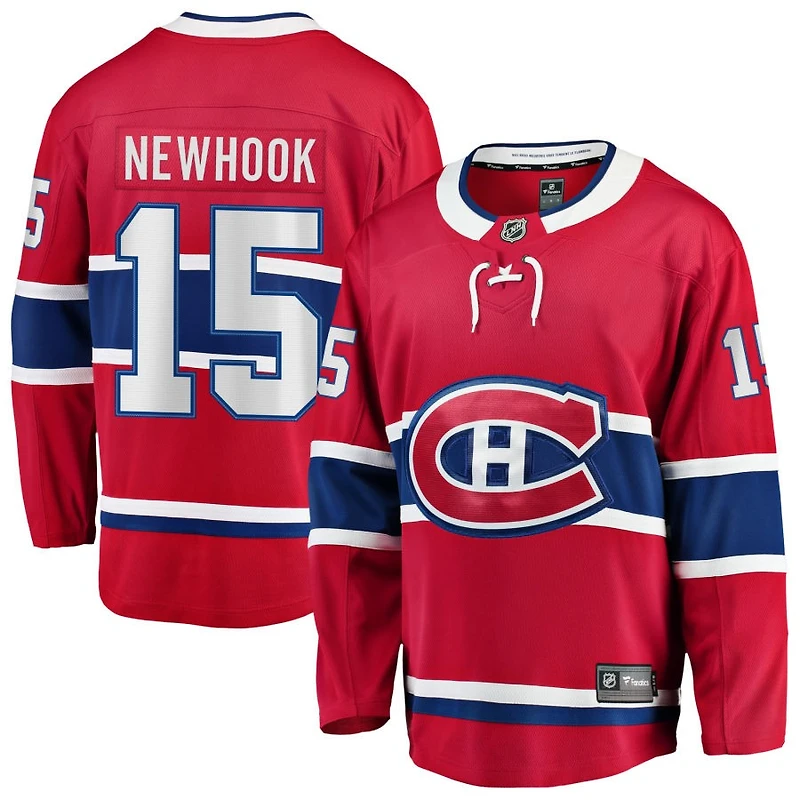 Alex Newhook Men's Fanatics Red Montreal Canadiens Home Breakaway Custom Jersey