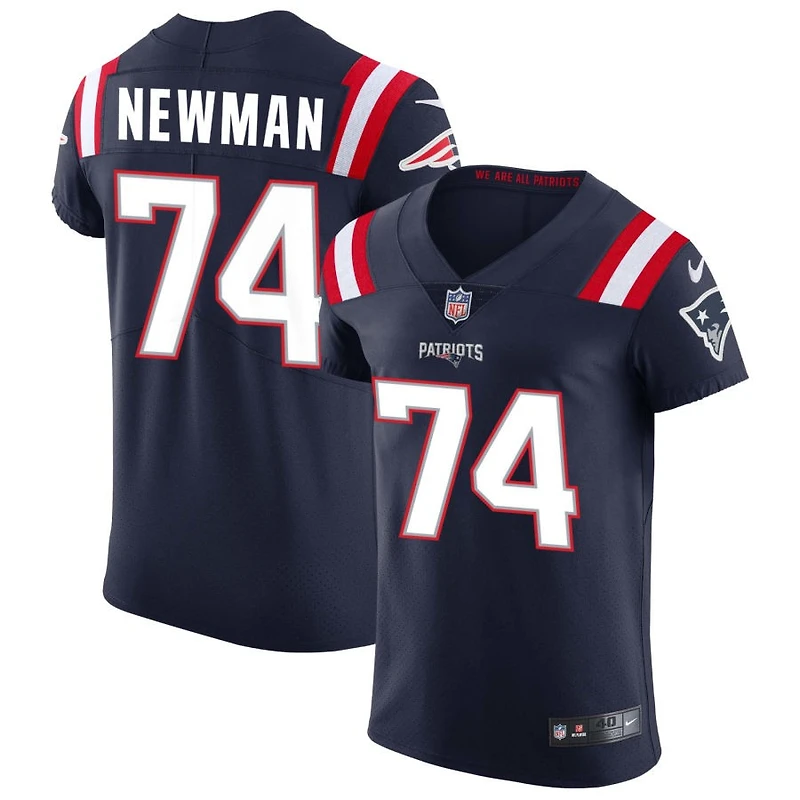 Royce Newman Men's Nike Navy New England Patriots Vapor Elite Custom Jersey