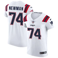 Royce Newman Men's Nike White New England Patriots Vapor Elite Custom Jersey