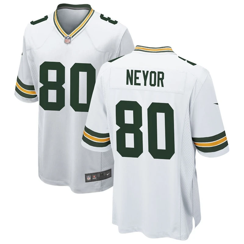 Isaiah Neyor Men's Nike White Green Bay Packers Custom Game Jersey
