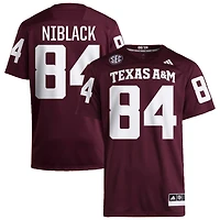 Amari Niblack Men's adidas  Maroon Texas A&M Aggies NIL Pick-A-Player Home Premier Football Jersey