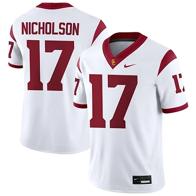 DeCarlos Nicholson Men's Nike Cardinal USC Trojans NIL Pick-A-Player Game Jersey