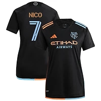 Nico Fernandez Nico Men's adidas  Black New York City FC 2024 24/7 Kit Replica Custom Jersey