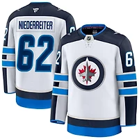 Nino Niederreiter Men's Fanatics White Winnipeg Jets Away Premium Custom Jersey