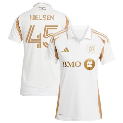 Kenny Nielsen Women's adidas  White LAFC 2025 Secondary Replica Custom Jersey