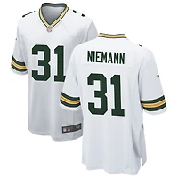 Nick Niemann Men's Nike White Green Bay Packers Custom Game Jersey