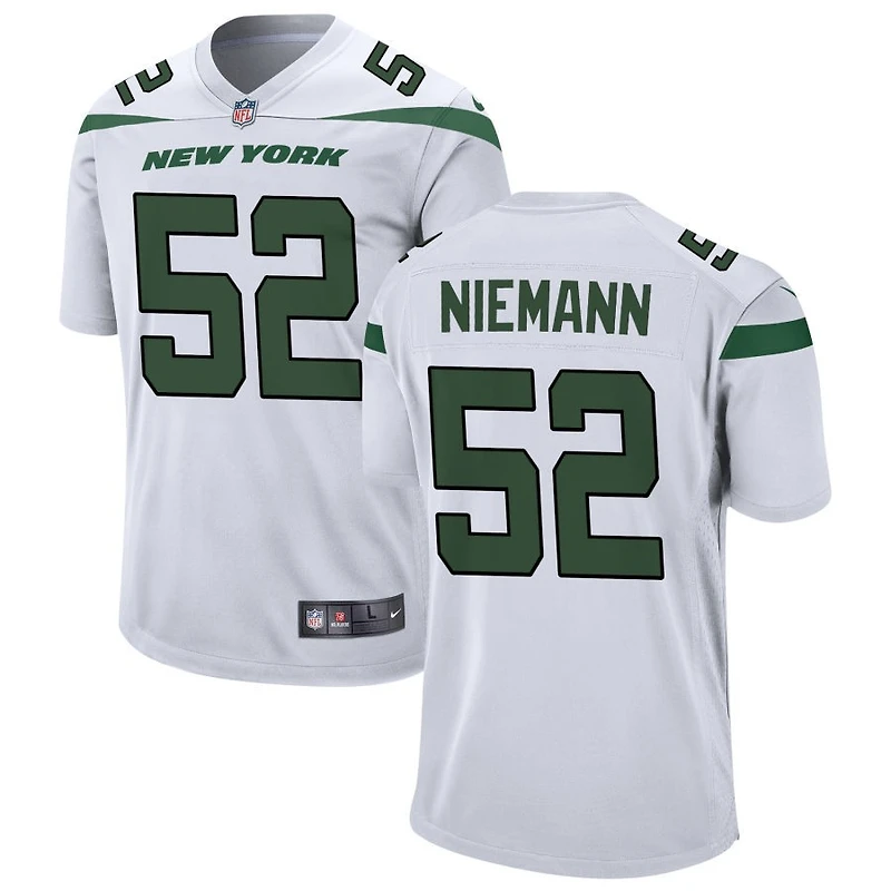 Ben Niemann Men's Nike White New York Jets Custom Game Jersey