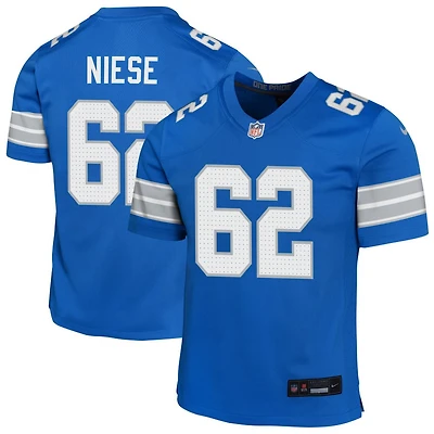 Michael Niese Youth Nike Blue Detroit Lions Custom Game Jersey