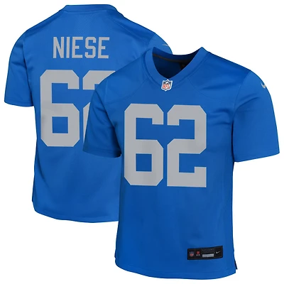 Michael Niese Youth Nike Blue Detroit Lions Alternate Custom Game Jersey