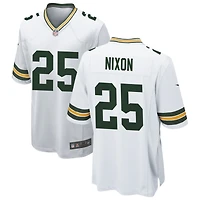 Keisean Nixon Men's Nike White Green Bay Packers Custom Game Jersey