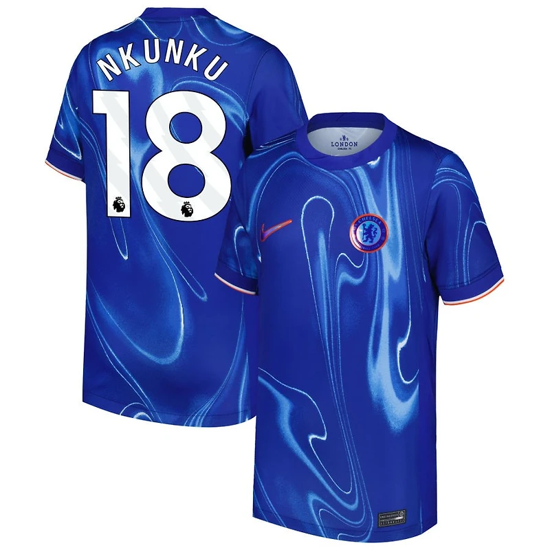 Christopher Nkunku Youth Nike Blue Chelsea 2024/25 Home Custom Replica Jersey