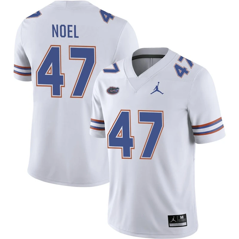 Evan Noel Men's Jordan Brand White Florida Gators Pick-A-Player NIL Replica Football Jersey
