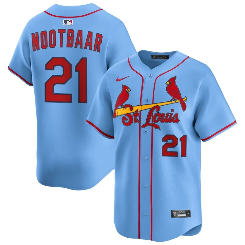 Lars Nootbaar Men's Nike Light Blue St. Louis Cardinals Alternate Limited Custom Jersey