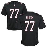 Storm Norton Youth Nike Black Atlanta Falcons Throwback Custom Game Jersey