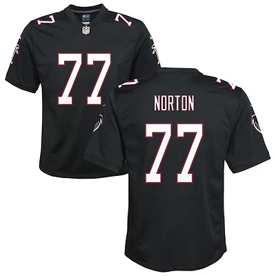 Storm Norton Youth Nike Black Atlanta Falcons Throwback Custom Game Jersey