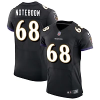 Joseph Noteboom Men's Nike Black Baltimore Ravens Speed Machine Elite Custom Jersey
